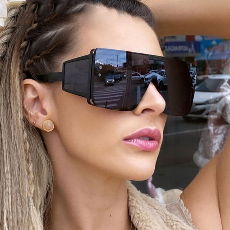 Kính mát nam nữ chống tia UV400 phong cách châu Âu