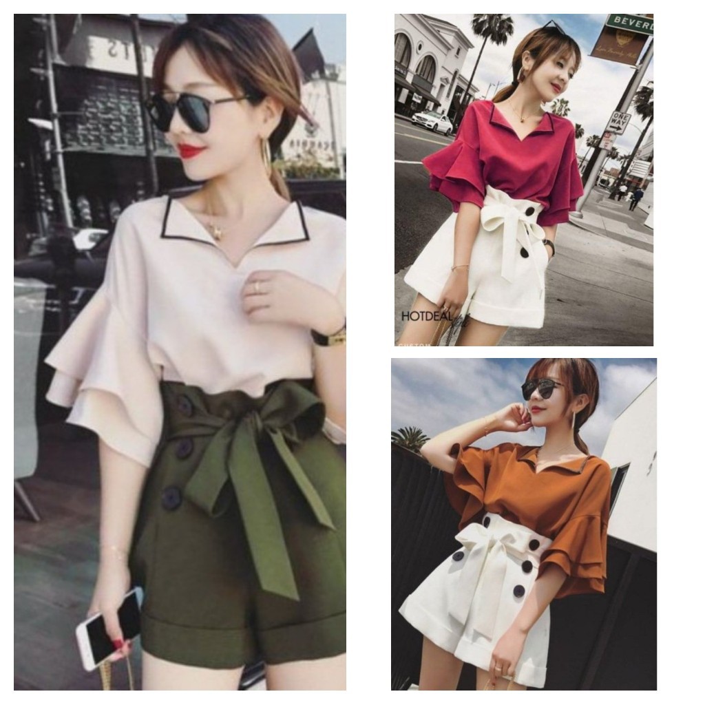 Siêu hot: QUẦN SHORT PHỐI NÚT PHONG CÁCH