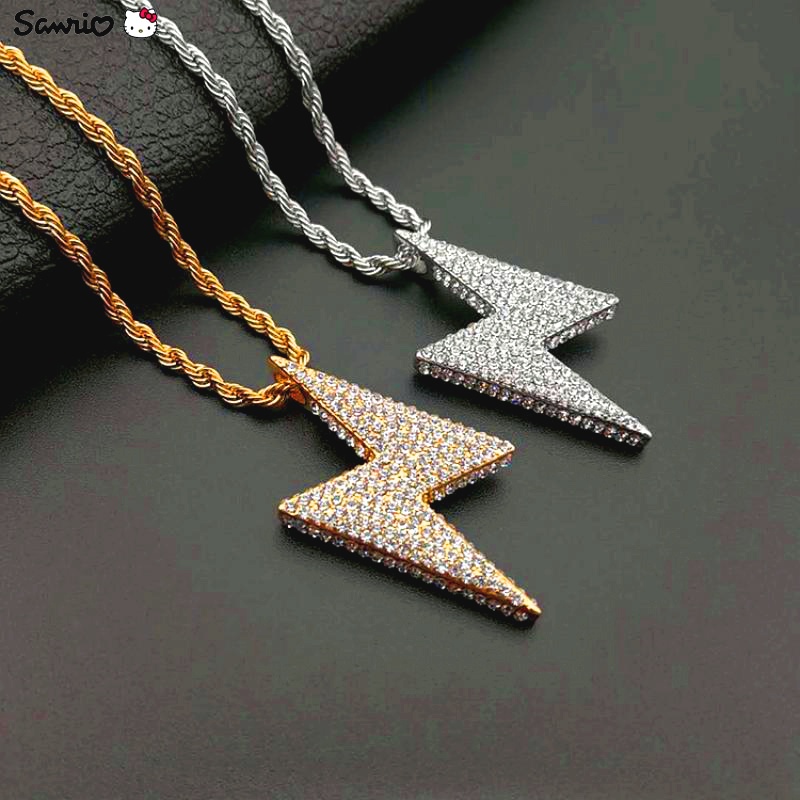 Vòng cổ Dáng Dài Đính Đá Phong Cách hip hop Thời Trang Cho Nam Và Nữ