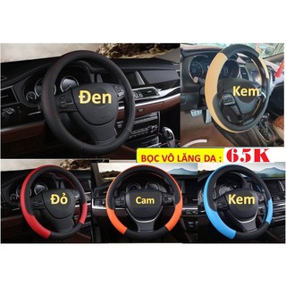 Bọc vô lăng ô tô chất liệu da size 38cm