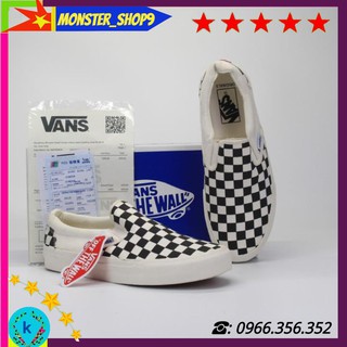 🔊FREE SHIP🔊 🔥giày sneaker thể thao🔥 vans caro trắng đen, vans lười, vans slipion🔥 dành cho cả nam và nữ đi đẹp