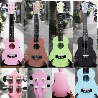  Đàn ukulele concert 23inch ABS màu sắc - tặng 5 món phụ kiện