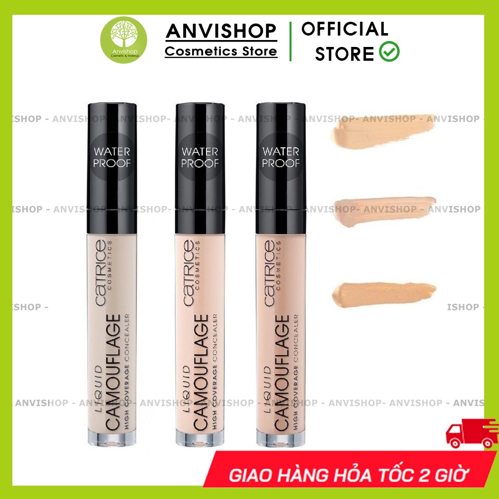 Kem Che Khuyết Điểm Dạng Lỏng Catrice Camouflage Concealer Liquid Chống Trôi 5ml
