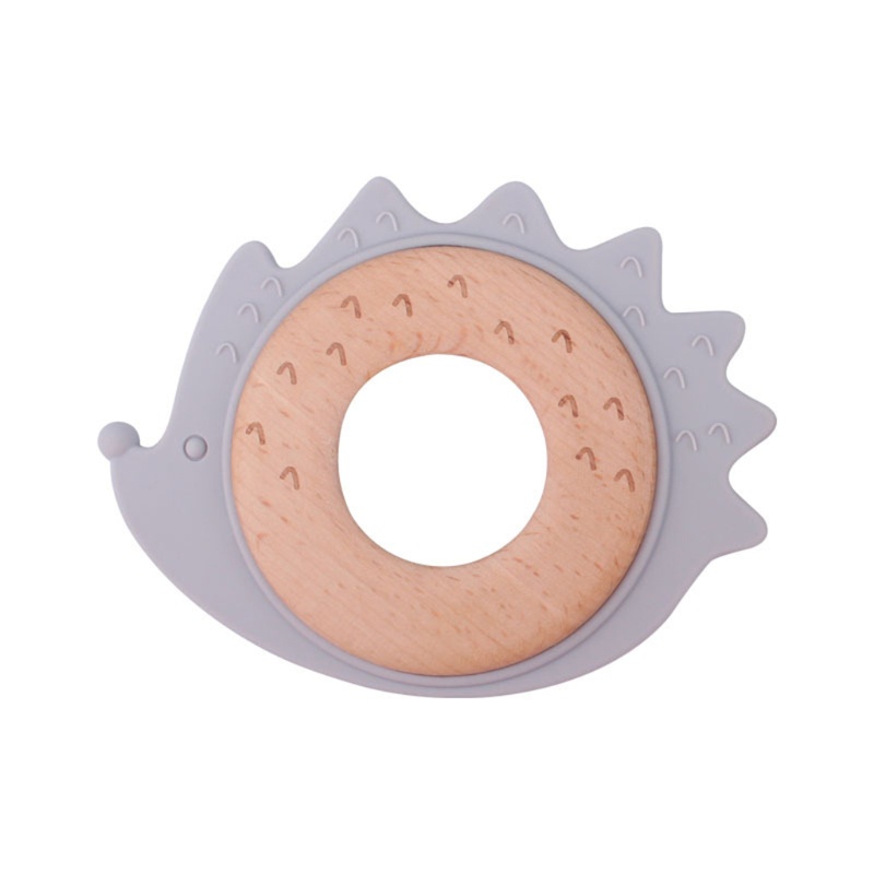 Đồ Chơi Ngậm Nướu Hình Chú Nhím Hoạt Hình Bằng Silicon Cho Bé