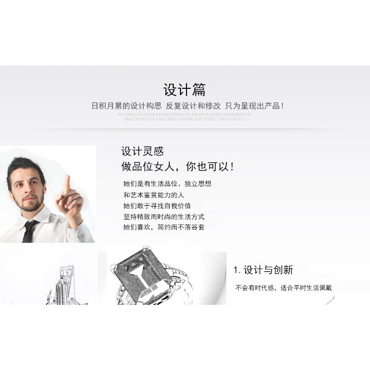 Nhẫn Mạ Bạc 925 Đính Đá Nhiều Màu Thời Trang