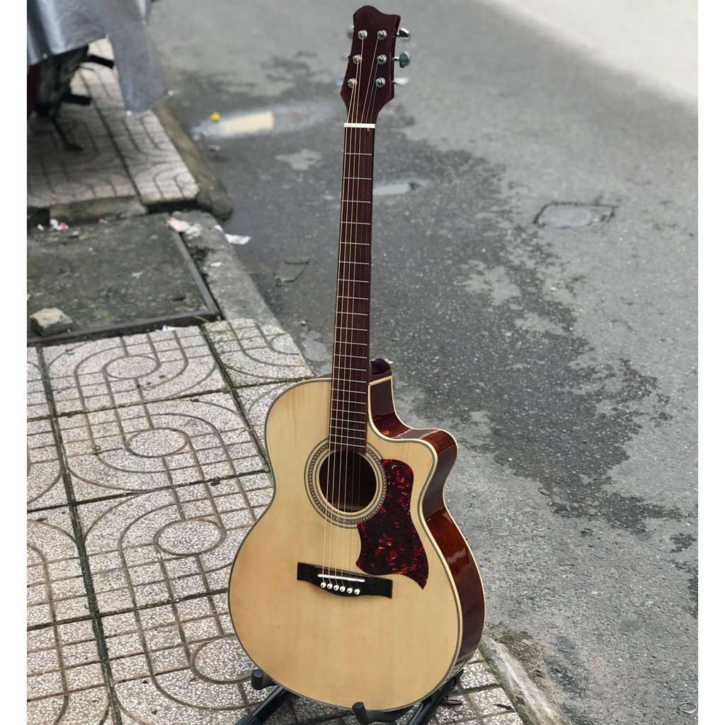 ĐÀN GUITAR ACOUSTIC GỖ HỒNG ĐÀO NGUYÊN TẤM CÓ TY SVA3