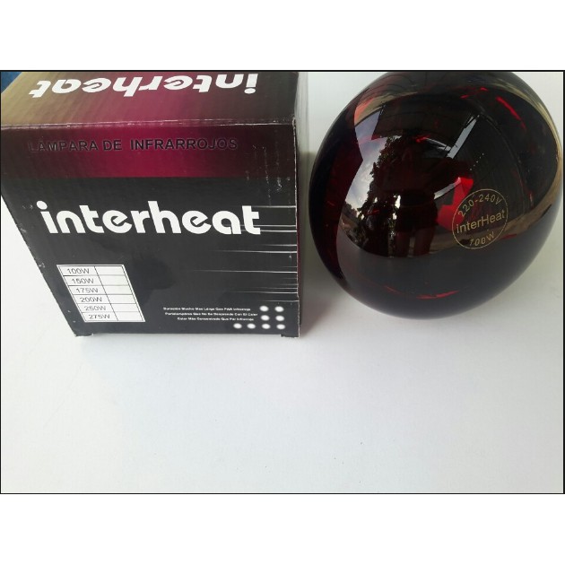 Bóng đèn úm gà hồng ngoại Interheat 100w