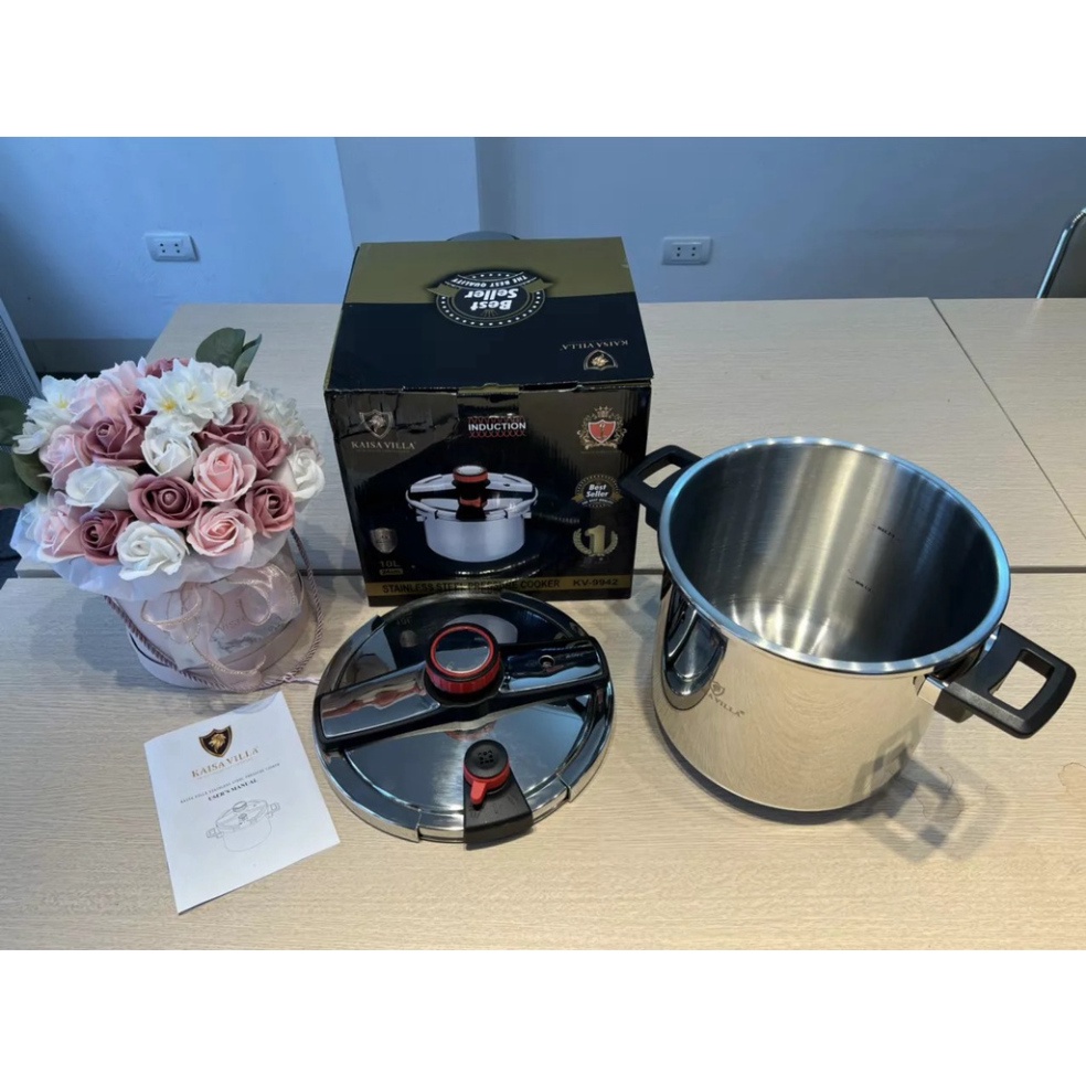 Nồi Áp Suất Kaisa Villa 6L/8L Inox 304 Dùng Được Cho Mọi Loại Bếp