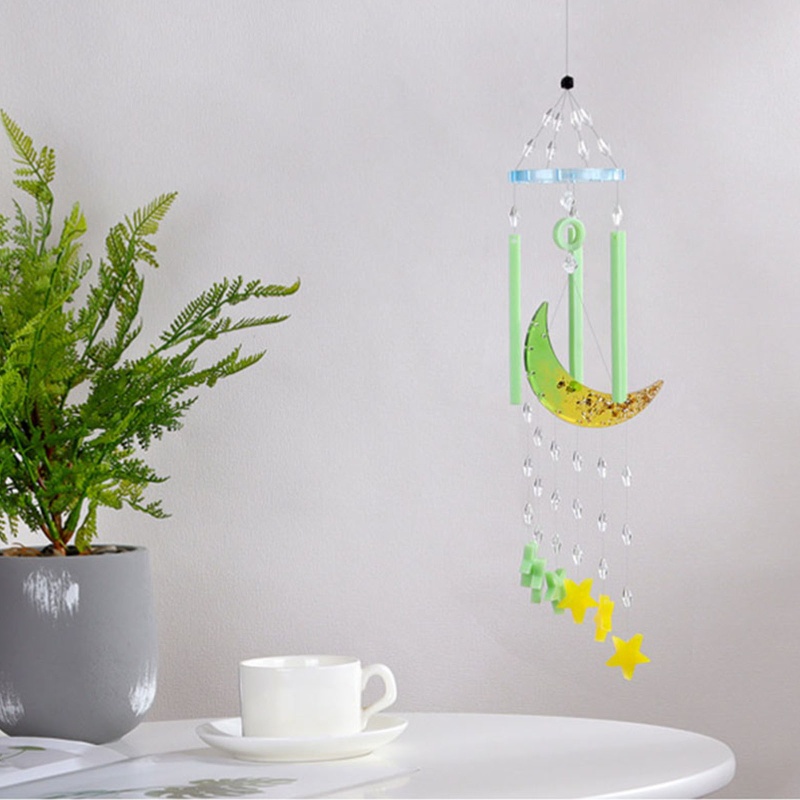 Khuôn Silicone Làm Mặt Dây Chuyền Hình Chuông Gió DIY
