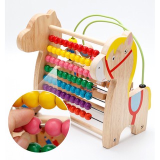 Đồ Chơi Giáo Dục Đa Năng [𝑺𝑨𝑳𝑬 𝑺𝑨𝑳𝑬] Đồ Chơi Luồn Hạt, Bàn Tính, Mê Cung, Số Đếm