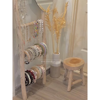 Thang gỗ tự nhiên trang trí