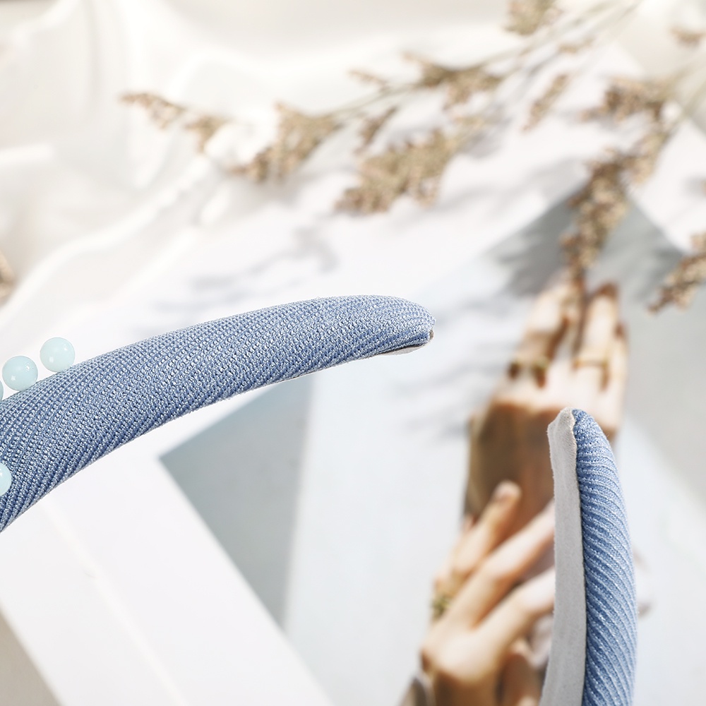 Cài tóc HAIMEIKANG bằng xốp đính hạt cườm và kim cương nhân tạo hàng mới