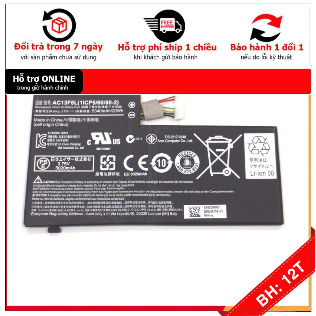 BH 12TH 💖 Pin - Battery Acer Iconia A1-810 Tablet - Hàng nhập khẩu