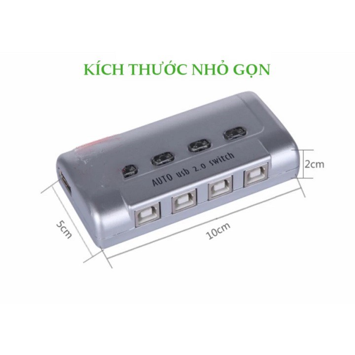 Bộ chia sẻ máy in tự động 1 ra 4 MT viki SW241 - Bộ chia máy in 1 ra 4 - Chia máy in 1 in 4 out