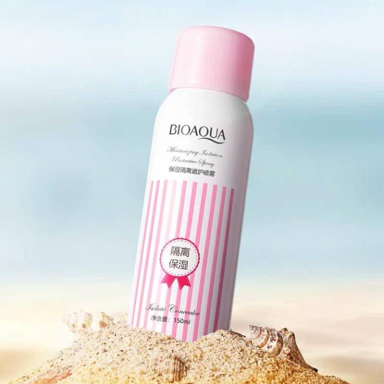 Kem chống nắng dạng xịt Bioaqua, Xịt chống nắng body nâng tone chống nước hiệu quả Zu Cosmetics