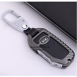 [Hàng mới về] Ốp chìa khóa inox bọc, bảo vệ chìa khóa xe Kia Sorento 2021 kèm móc đeo INOX