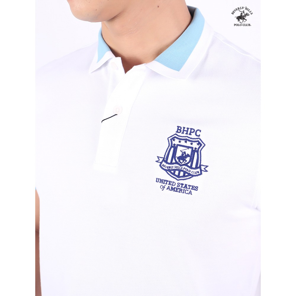 Beverly Hills Polo Club - Áo polo Ngắn tay Nam Classic ĐỎ ĐẬM DBK - BHPC MAPN0081