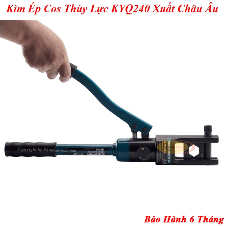 Kìm Ép Cos Thủy Lực KYQ240 Xanh + Phạm Vi Ép 16-240mm2 + Hàng Xuất Khẩu Châu Âu + Bảo Hành Toàn Quốc 6 Tháng