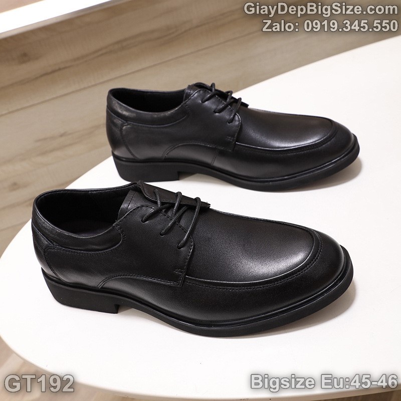 Giày da công sở, giày tây big size cỡ lớn Eu:45-46 cho nam chân to - GT192
