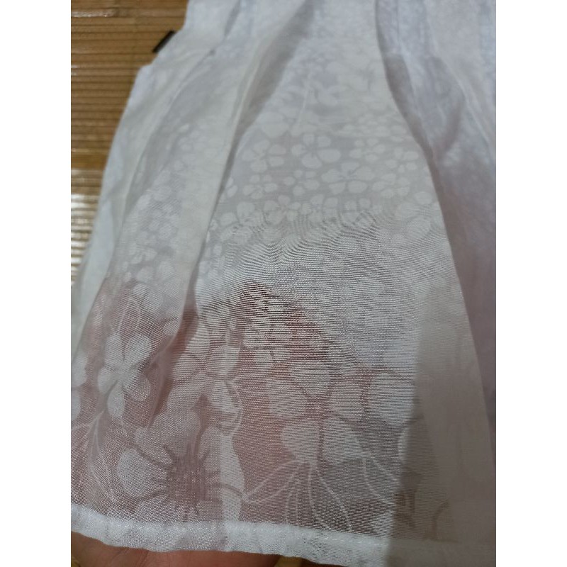 [Chính Hãng] Váy Sát Nách Tiểu Thư Hai Lớp Hoạ Tiết Hình Hoa Màu Trắng Loại Đẹp Chất Cotton Thương Hiệu AMADO Cho Bé Gái