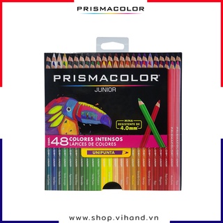 Bộ bút chì màu phổ thông cho người mới Prismacolor Junior Color Pencils 48 Màu – Hộp giấy
