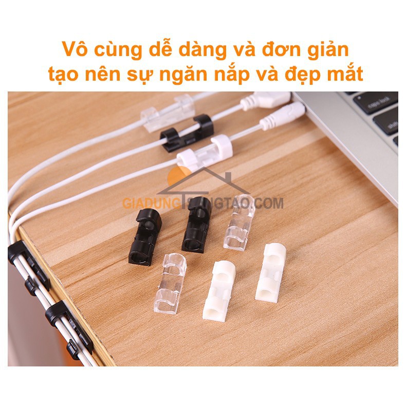 [FREESHIP] VĨ 10 NÚT KẸP CỐ ĐỊNH, GIỮ CÁP, DÂY ĐIỆN (4880, LM)