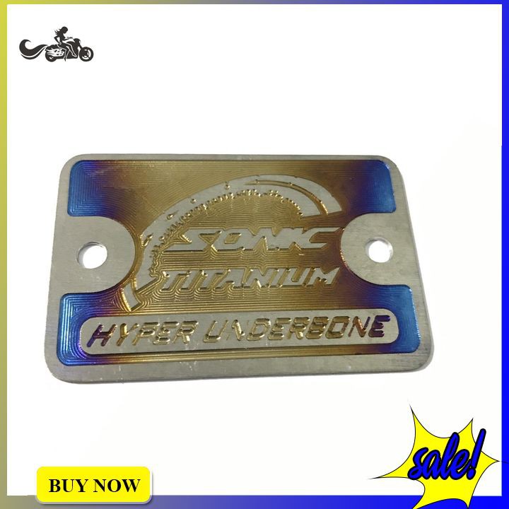 Ốp nắp dầu Titanium nhiều mẫu gắn đủ xe bán kèm combo 2 ốc GR5 4li15 đầu dù