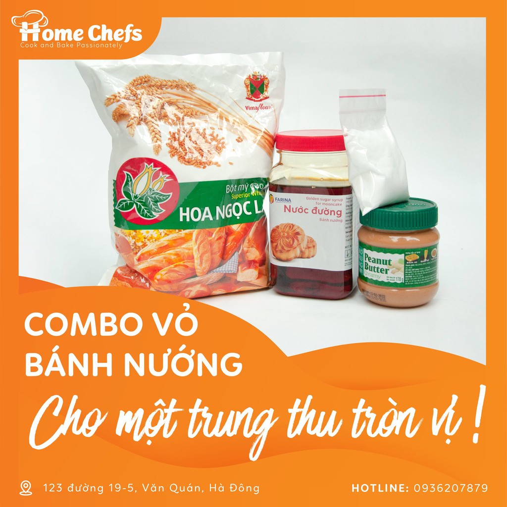 Combo nguyên liệu 18 bánh nướng 150g