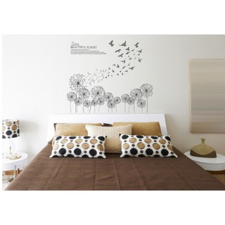 Decal dán tường Bồ công anh và đàn chim