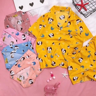 Combo 3 bộ pizama kate thái đùi