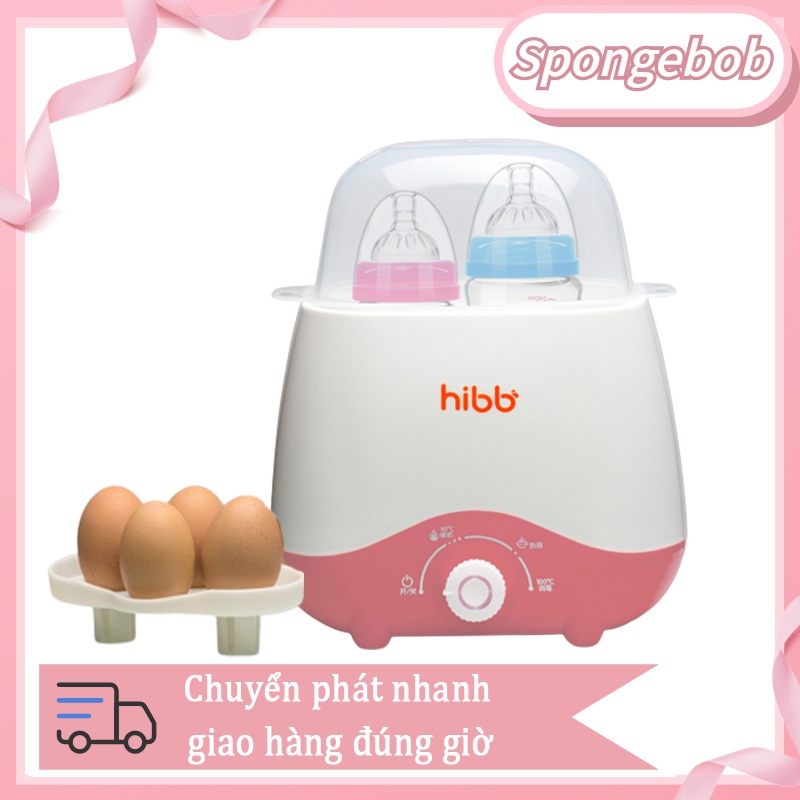 Máy hâm sữa và tiệt trùng đa năng HIBB 4 trong 1 có đầy đủ tính năng hâm nóng hai bình sữa có thể sử dụng cùng lúc