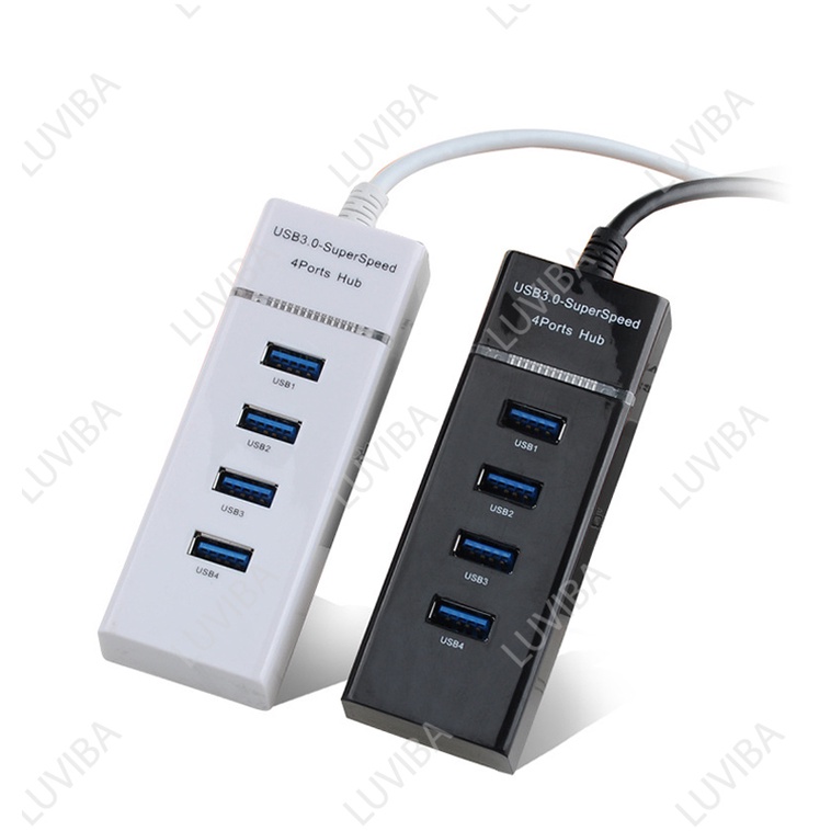 Hub usb 3.0 bộ chia cổng usb 4 port 4 cổng máy tính laptop LUVIBA HB04