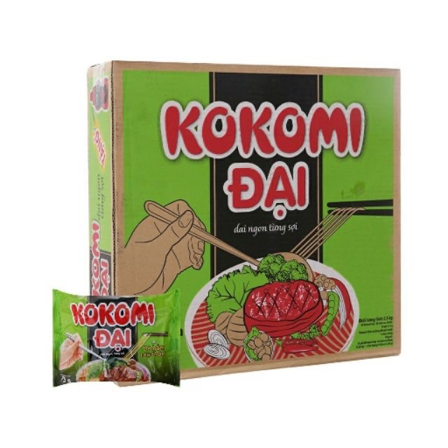 Thùng mì Kokomi đại bò rau thơm