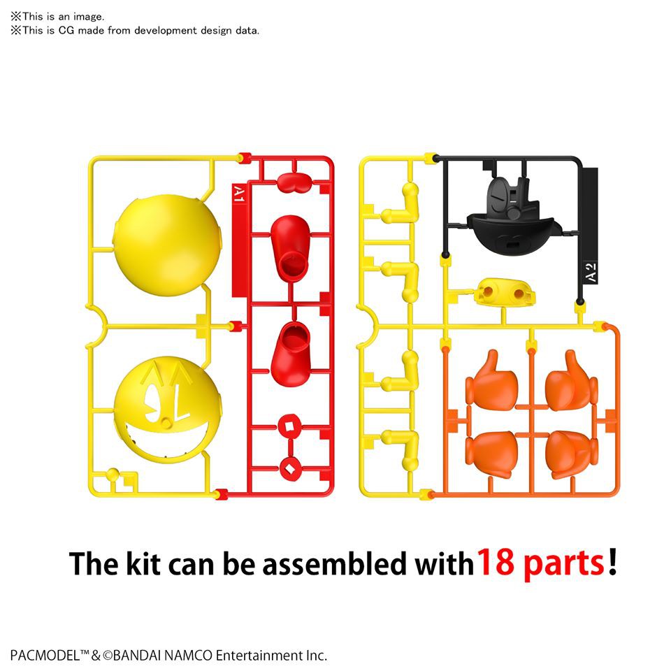 Mô Hình Lắp Ráp Pac-Man Entry Grade EG Bandai 1/144 Đồ Chơi Anime Nhật