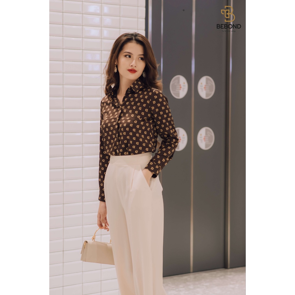 Áo Sơ Mi Chữ D Thiết Kế BEBOND Sang Trọng Chất Liệu Lụa Satin Cao Cấp BBA05 Mặc Đi Chơi Dạo Phố