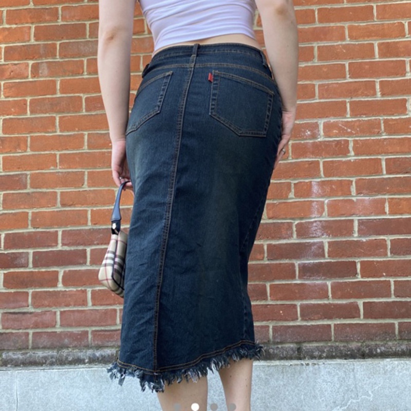Chân váy jean Dài Có Túi Thời Trang