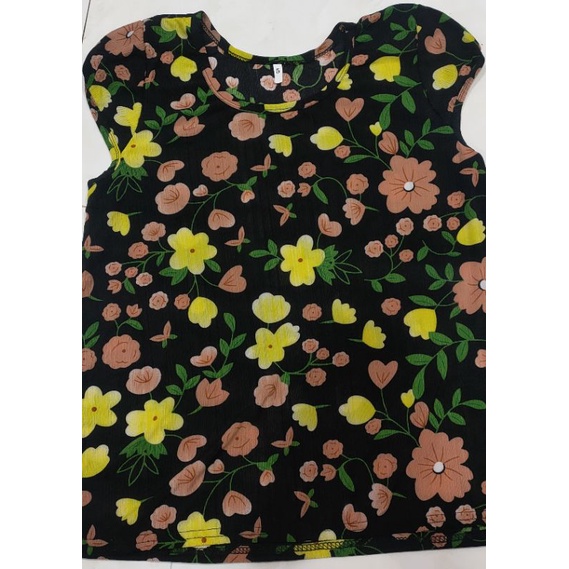 Bộ tay ngắn quần lửng ống rộng thun gân tầm ý(có bigsize)