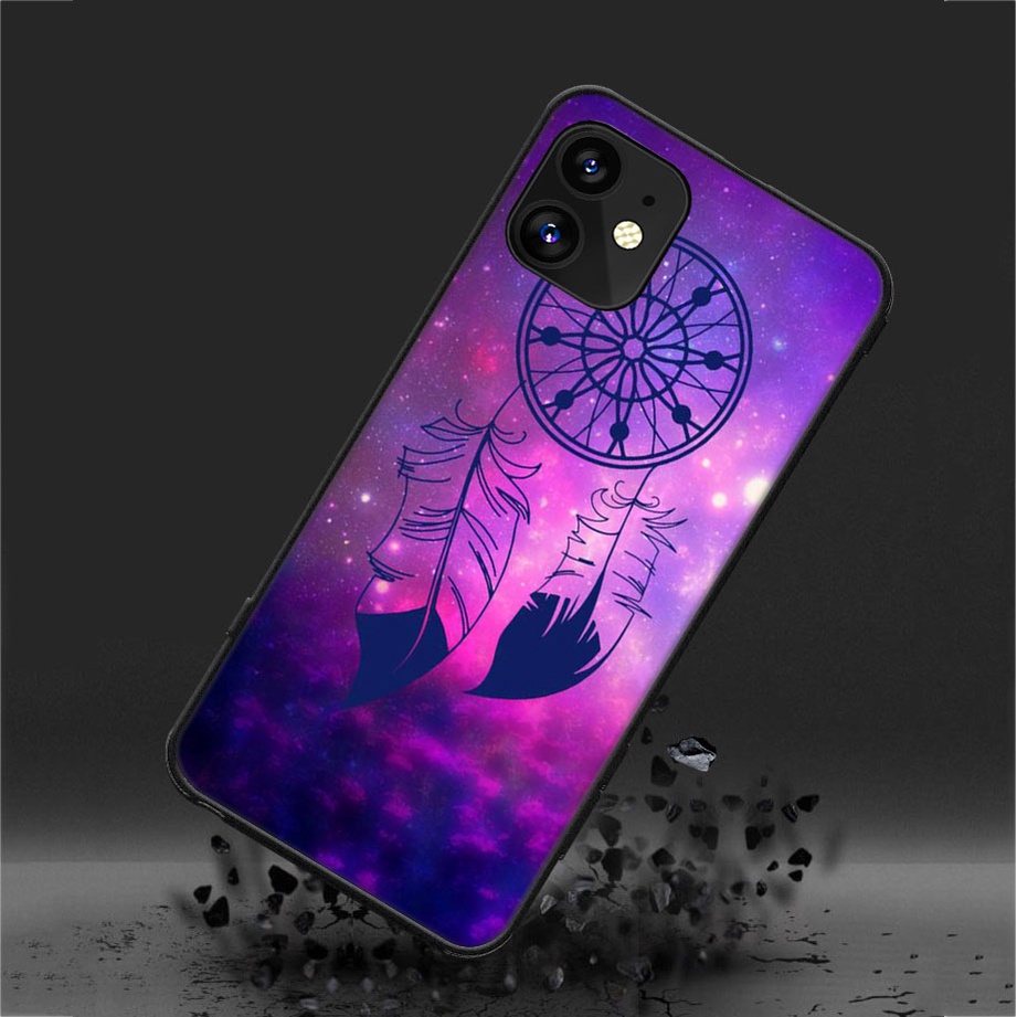 Ốp Điện Thoại Tpu Màu Tím Cho iPhone 11 XR XS 5 5S 6 6S 7 / 8 / SE 2020 Plus