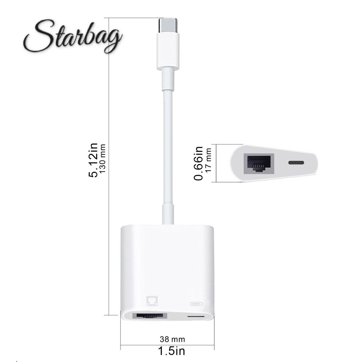 Bộ Chuyển Đổi Mạng Type-C Sang Rj45 100m | BigBuy360 - bigbuy360.vn