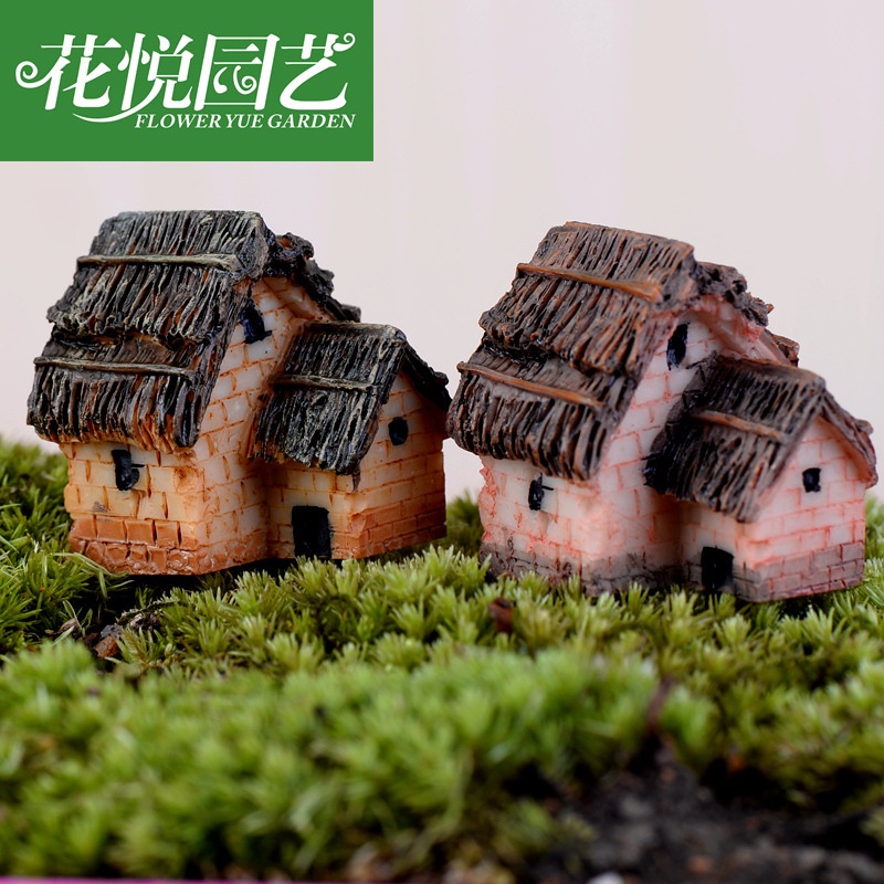 Phụ kiện nhà tranh, nhà nông thôn cao cỡ 3 cm, trang trí tiểu cảnh terrarium, mô hình, cây cảnh - chaucaydep