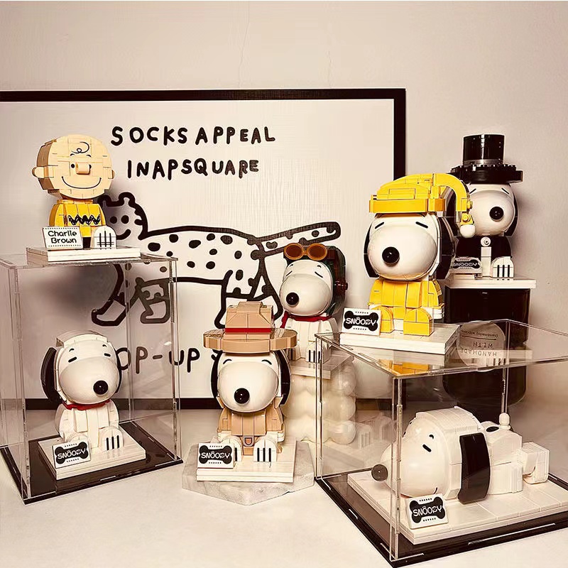 Đồ Chơi Lắp Ráp Mô Hình Chú Chó Snoopy Mini Sáng Tạo