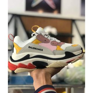 [Ảnh thật] Giày balen vàng hồng