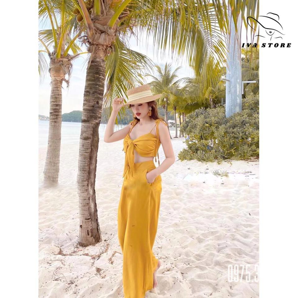Set Đi Biển, Set Đồ Đi Biển Rực Rỡ Sexy S7, Quyến Rũ Chất Đũi Xước QC Cao Cấp, Item Không Thể Thiếu Mùa Hè 2021 | BigBuy360 - bigbuy360.vn
