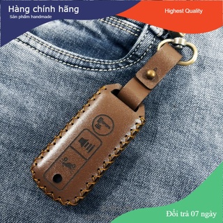 [HCM] Bao da chìa khóa Smartkey SH, Shmode, PCX, Cub 125 - Loại 3 nút - Da bò thật