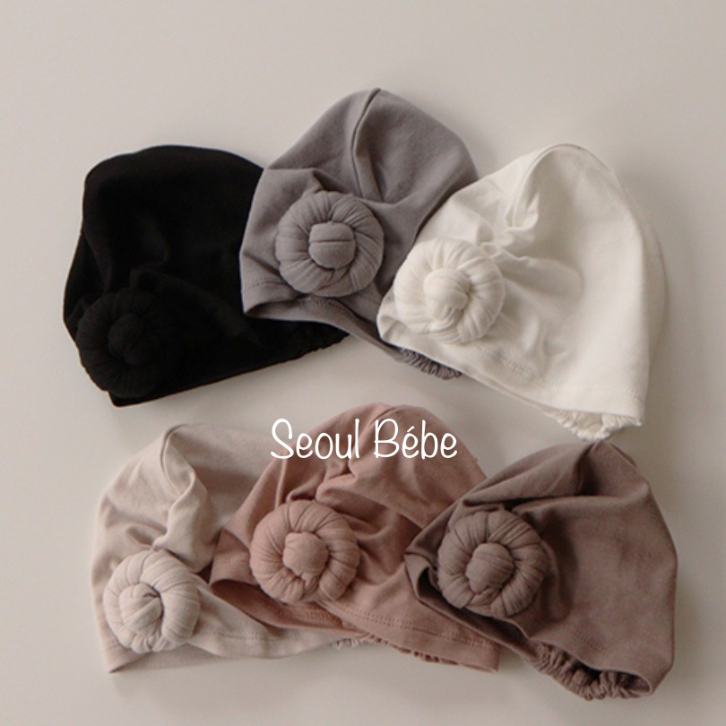 Mũ turban búi Modal mũ Modal mũ Peekaboo Hàn Quốc