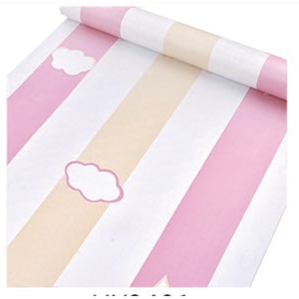 Decal giấy dán tường sọc mây khổ 45cm keo sẵn bóc dán (giá 1m dài)