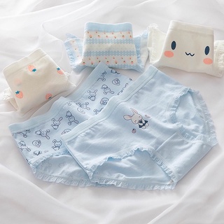 Quần lót nữ cotton - set 4 quần lót kháng khuẩn dễ thương