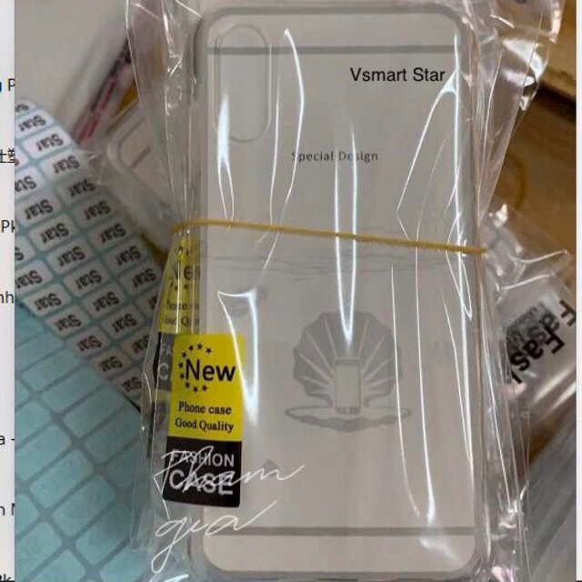 Ốp lưng vsmart star dẻo trong (có video)