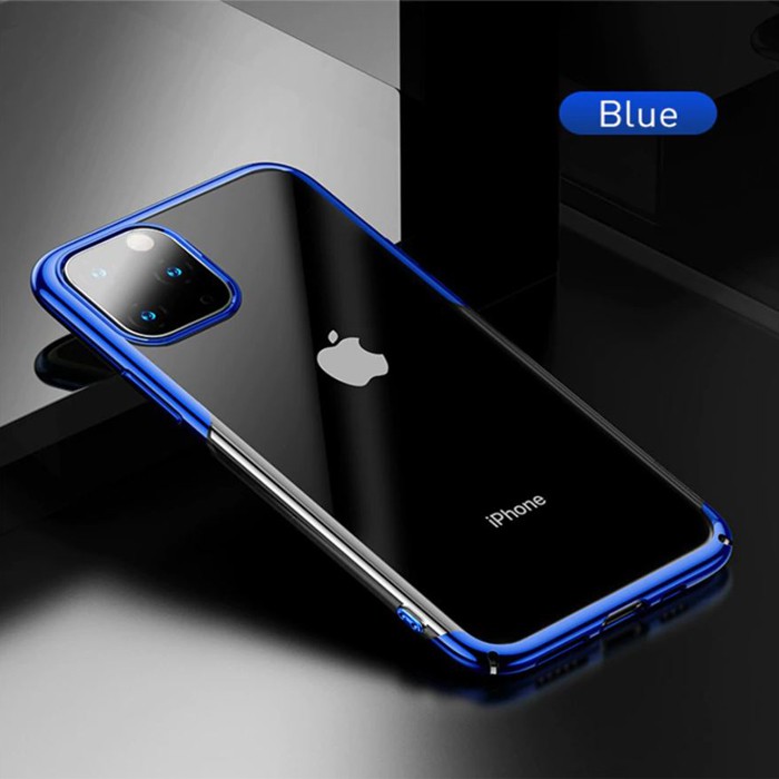 Ốp lưng iPhone 11 Pro Max, 11 Pro, 11, iPhone Xs Max, Xs Baseus Glitter trong suốt + viền mạ Crom