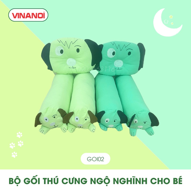 Bộ gối ôm và gối nằm cho bé hình thú cưng ngộ nghĩnh